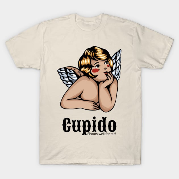 Vintage Cupid Shoots well for me! T-Shirt by KewaleeTee